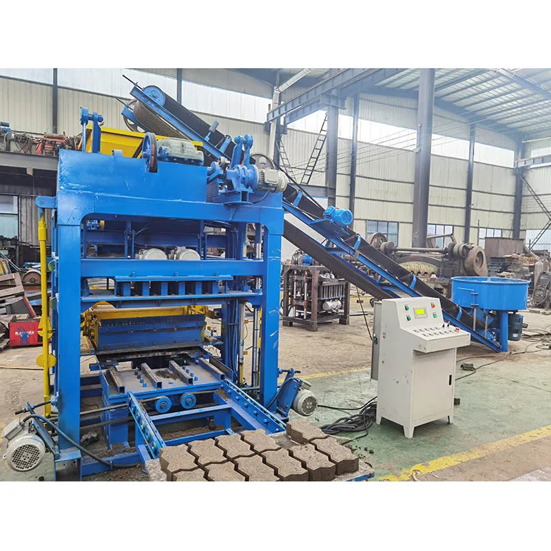 QT 4-25 Fully Automatic Vibrating Cement Block Pavement Brick Machine Is On Sale