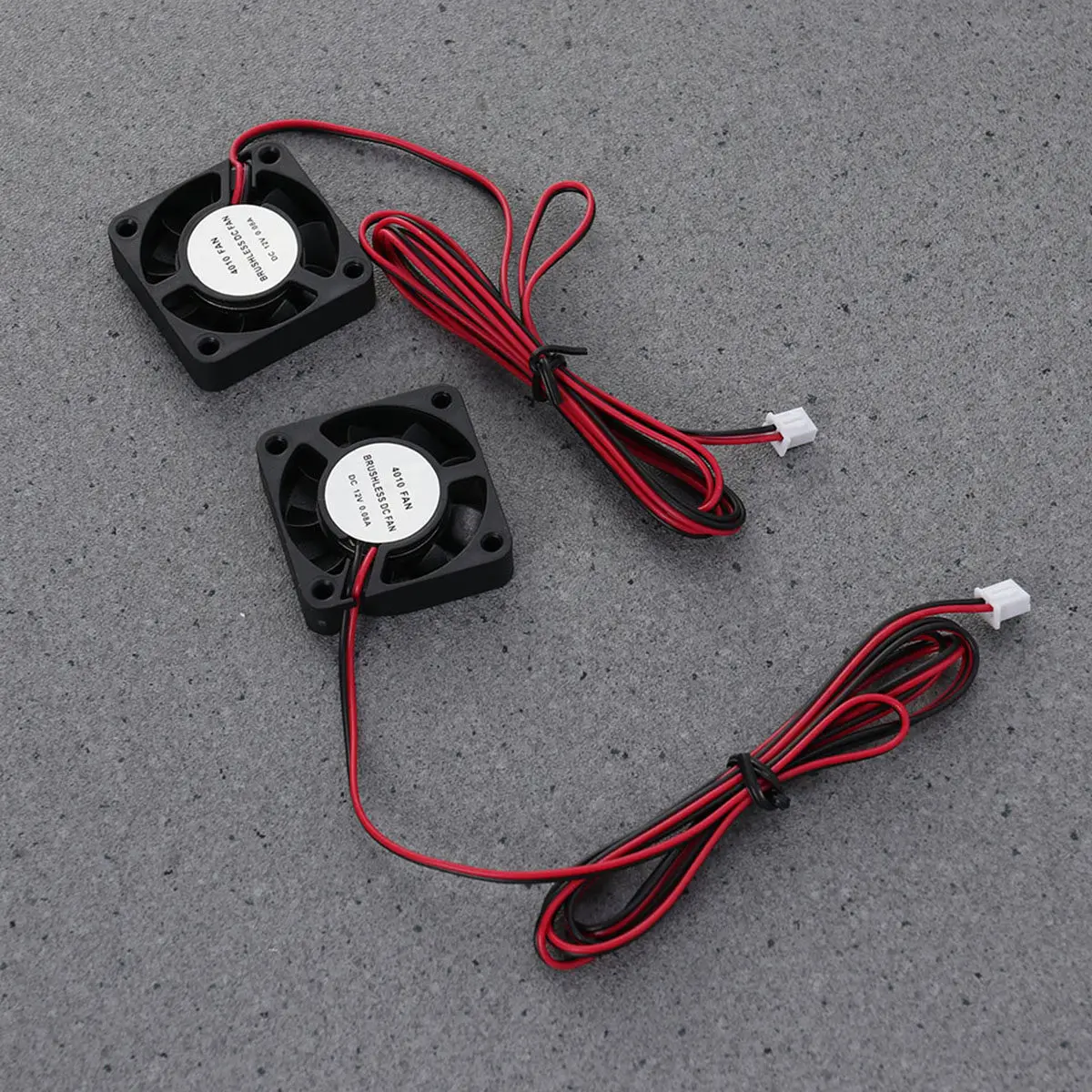 

4Pcs 4010 12V 0.12a Brushless Cooling Fan for 3D Printer Easy Install 2Pin Wire High Efficiency Fan for Hot End and Heatsink