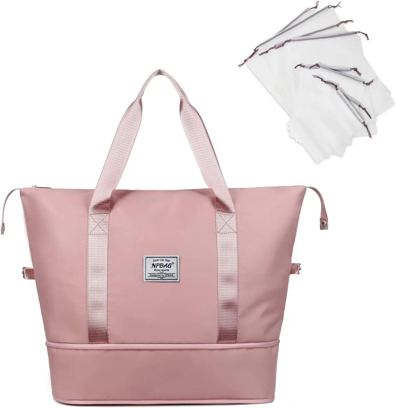 

NPBAG Women Travel Duffel Bag, Large Expandable Weekender Carry-on Tote, Gym Workout Bag, Overnight Bag, Mommy Hospital Bag