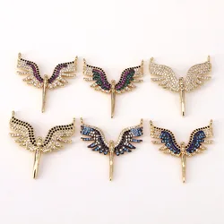 5PCS, Fashion Angel Wings Jewelry Necklace Pendant for Women Delicate Collar Choker Gold Color