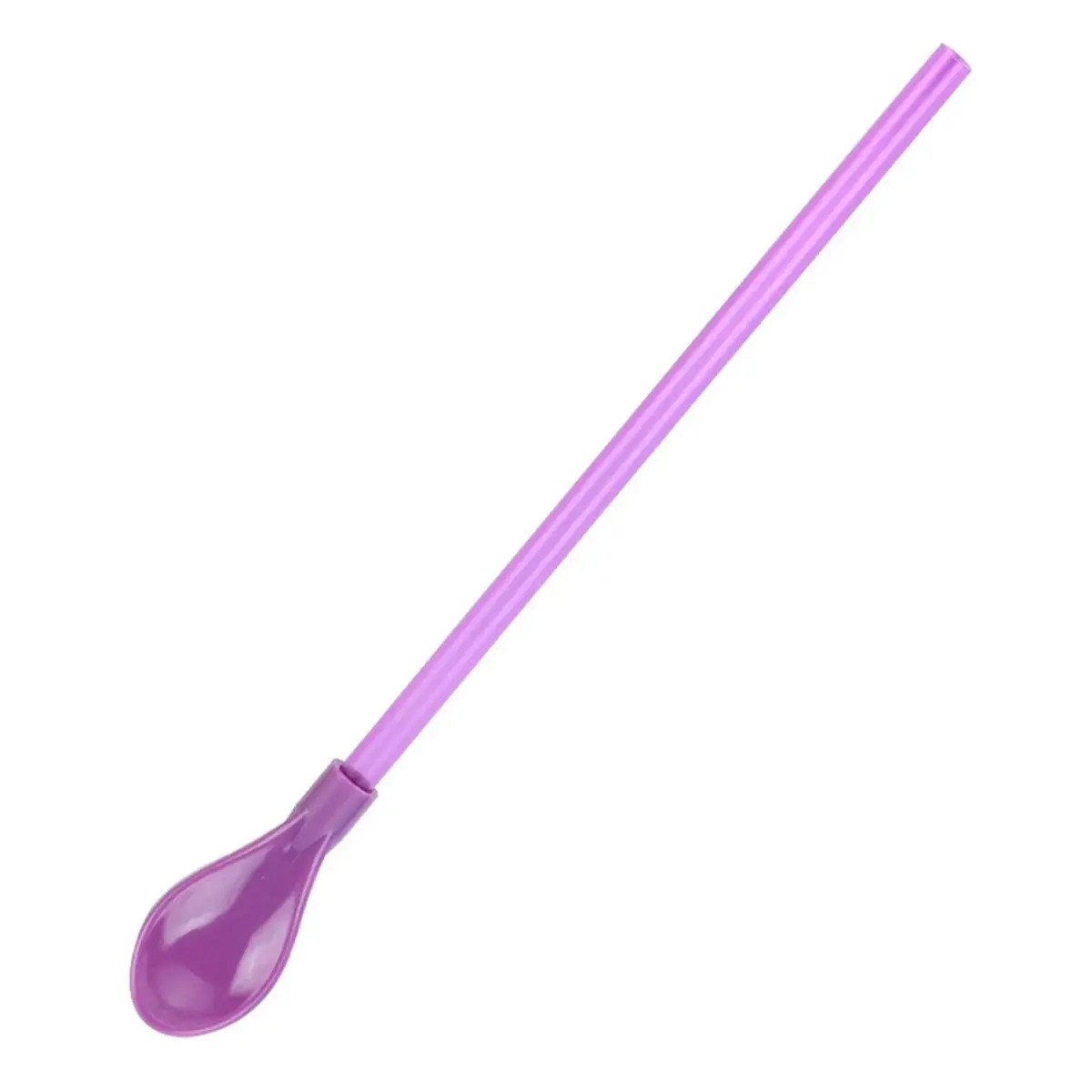 

6 Pcs Spoons Straw Reusable Coffee Stirrers Removable Long Drinking Straws Small Cereal Milk Multifunction Straw Spoon Party