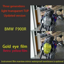 Motorcycle Cluster TPU Scratch Protection Film headlight for BMW F900R 17-21 motorcycle Rear view mirror rainproof film