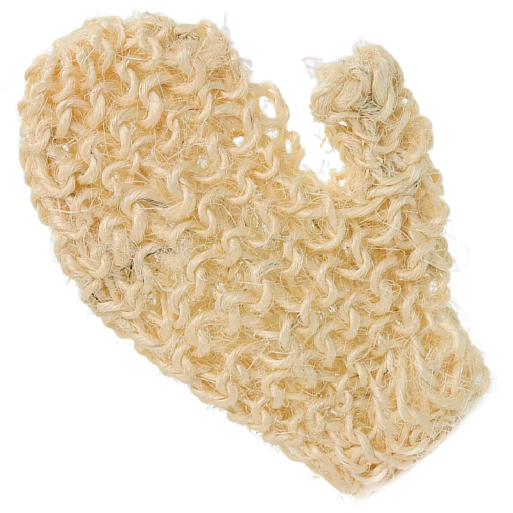 

Skin Cleaning Glove Braided Shower Gloves Scrub Scrubber Sisal Washcloth Peeling