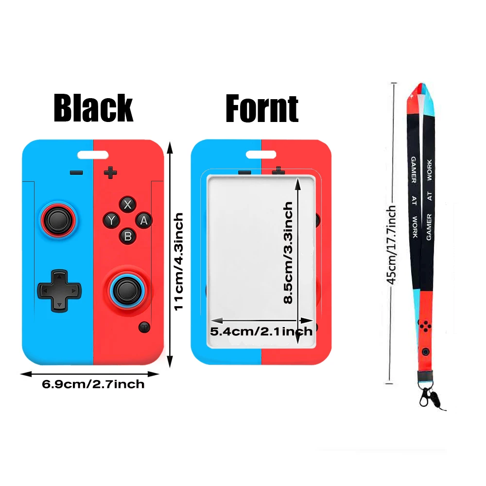 Gamer  Card Holder Lanyard For Keys Chain Credit Card Cover Pass Mobile Phone Charm Neck Straps ID Badge Holder