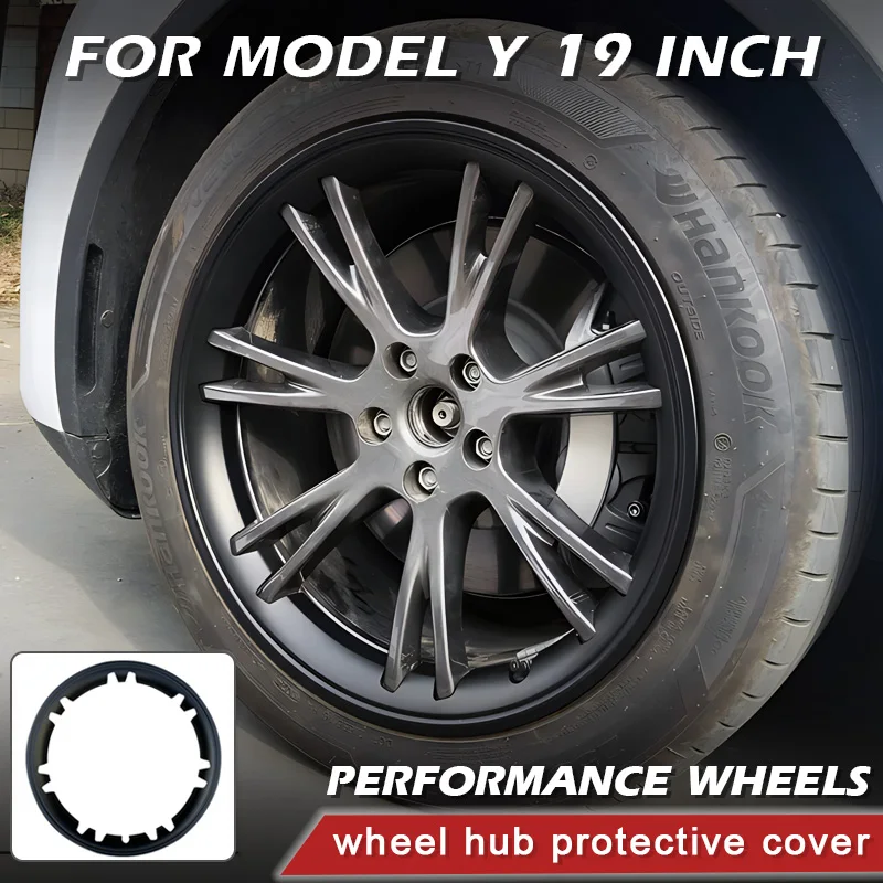 

4PCS For Tesla Model Y 19 Inch Wheel Performance HubCap Patch Replacement Wheel Cap Full Rim Cover Accessories Hub Cap 2020-2024