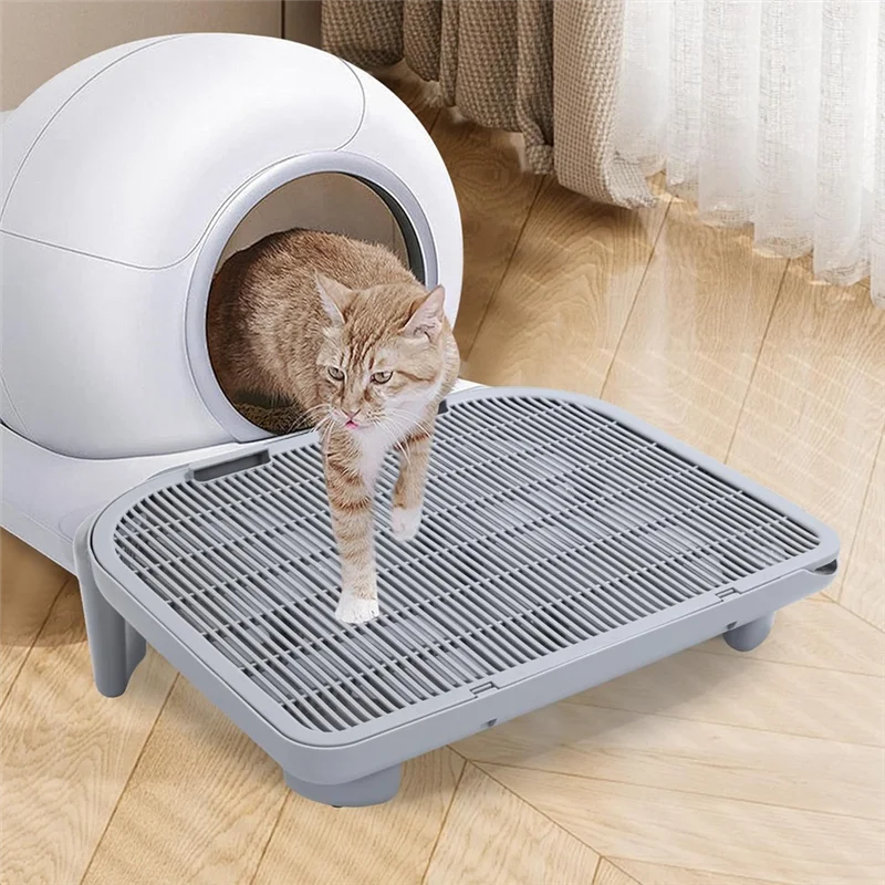 

【Flash Sale】Adjustable Cat Ramp For Litter Box Elevated Cat Litter Ramp For Cat Litter Boxes Double Layered Litter Trapper