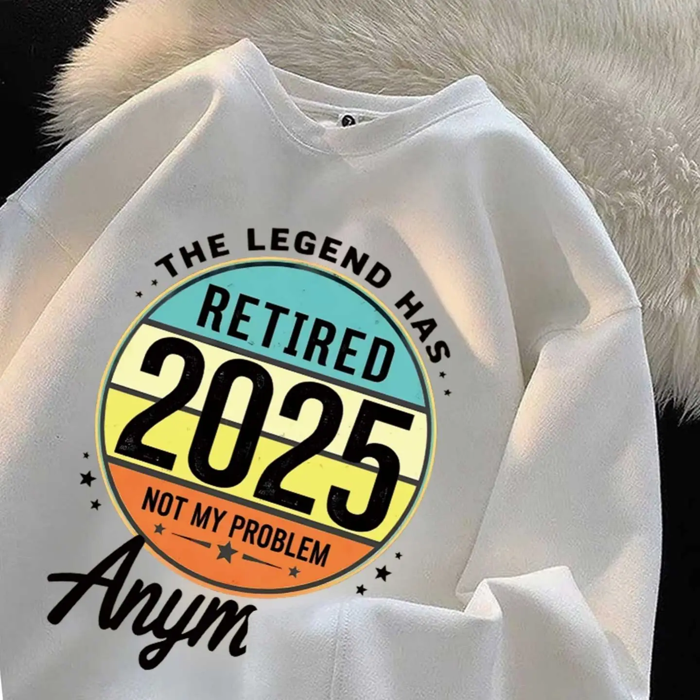 

American Retro High Street Letter Printing Crew Neck Sweater Men's and Women's Autumn and Winter Loose sweatshirt Couple's Coat