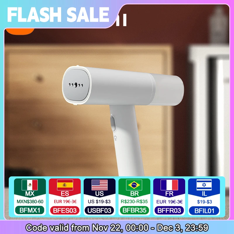 XIAOMI MIJIA Handheld Garment Steamer Iron Steam Cleaner for Cloth Home Electric Hanging Mite Removal Steamer Garment