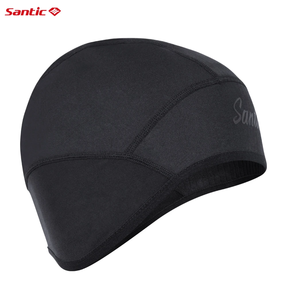 Santic Cycling Cap Men\'s Winter Outdoor Sports Thermal Bicycle Hats Mountain Bike Riding Cap Fleece Warmer Windproof Equipment