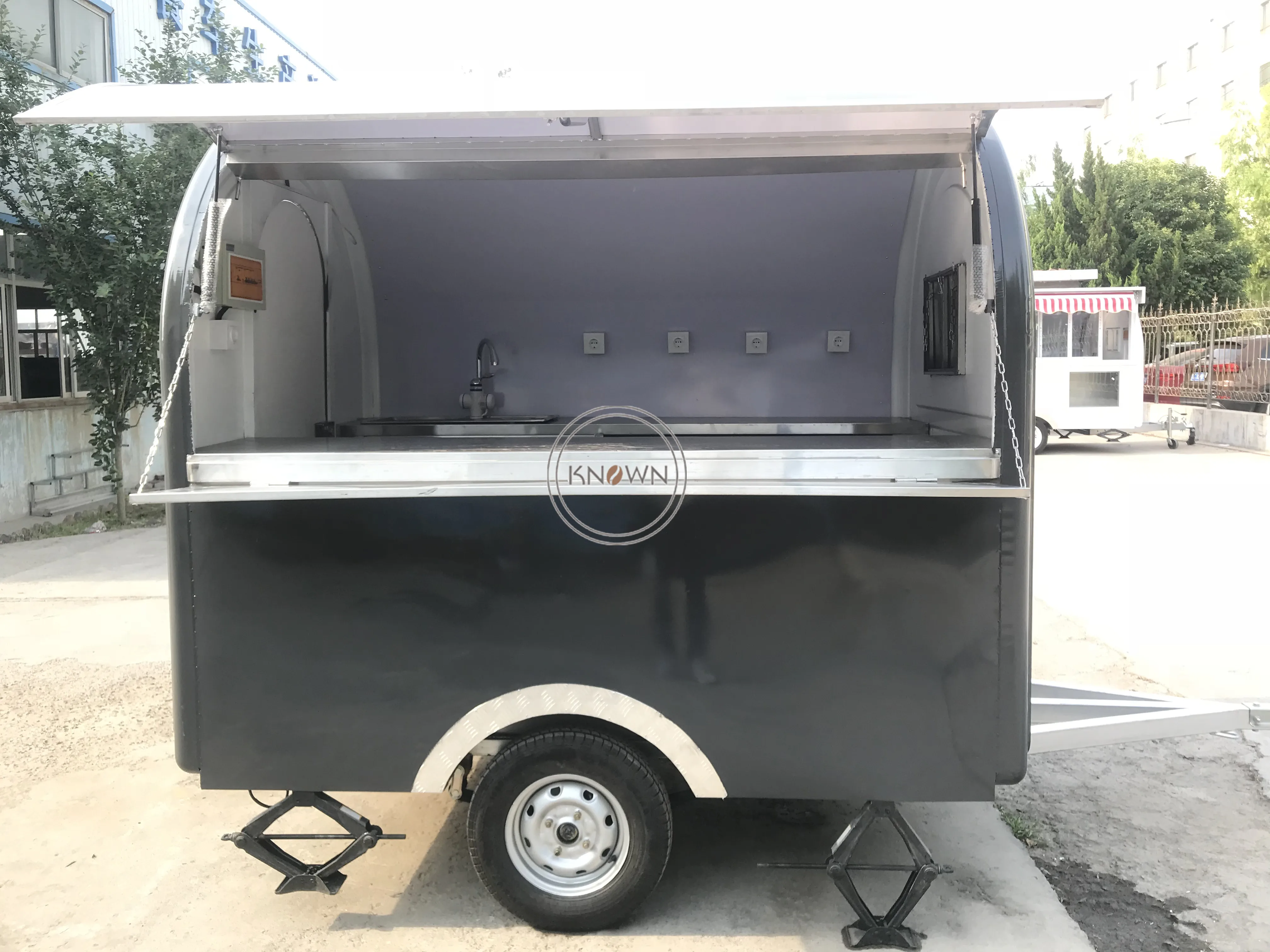 CE Approved Street Fast Food Truck Coffee Cart Fast Cocktail Street Bar Van Kiosk with DOT certificate