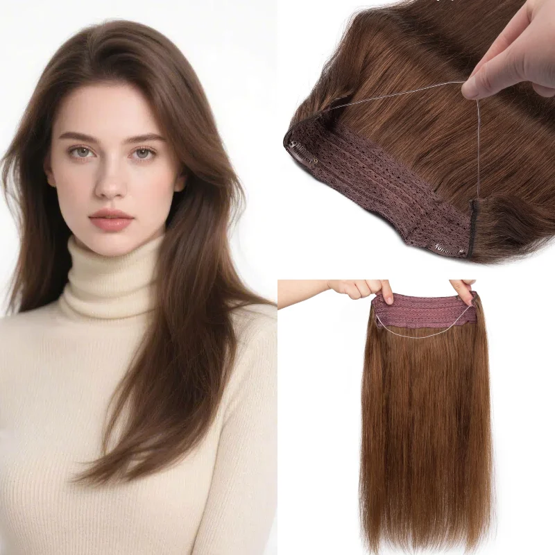 extension-per-capelli-umani-fish-line-pezzo-unico-con-clip-trama-da-22-pollici-disponibile-all'ingrosso-colore-p18-613-p27-613-4