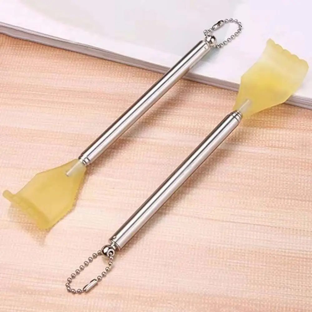 2Pcs/set Stainless Steel Back Scratchers Relieve Itching Hangable Scratching Device Four Section Expansion Health Products