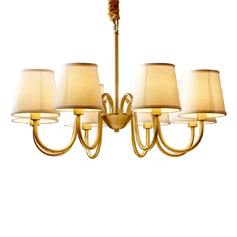 

American pastoral fabric creative lamps
