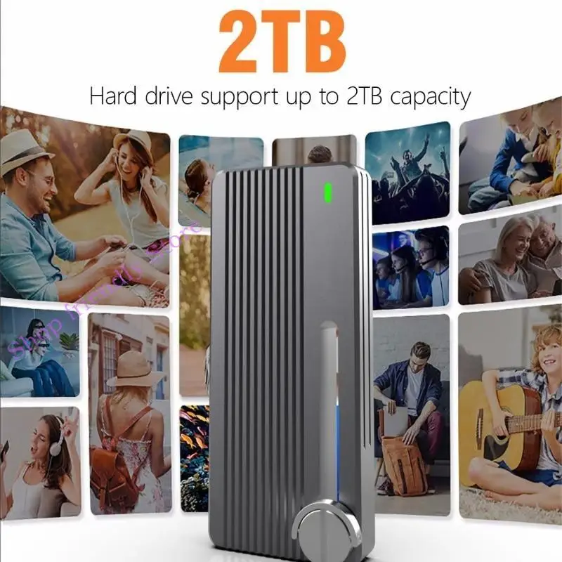 594A الألومنيوم M.2 NVME SSD محول USB 3.2 Gen2 10GBPS NVME إلى USB C #3