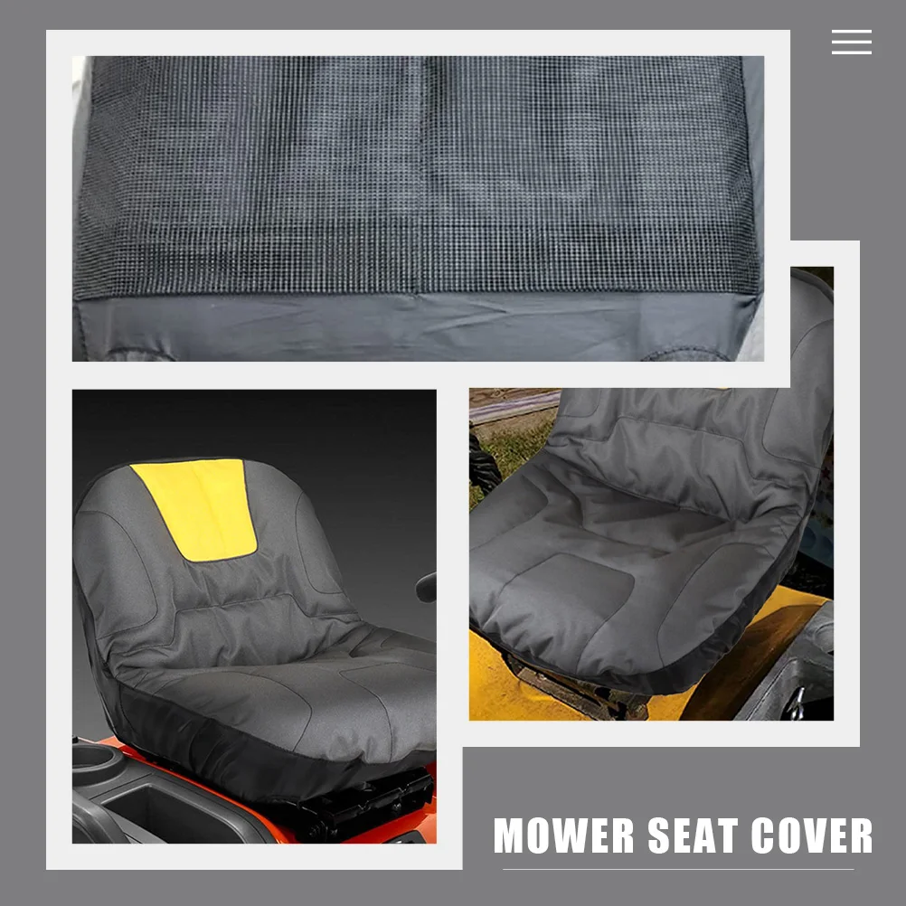 

Tractor Seat Cover Polyester Durable Sun Protection Riding Lawn Mower Seat Protector Outdoor Cover Dustproof Mower Accessories