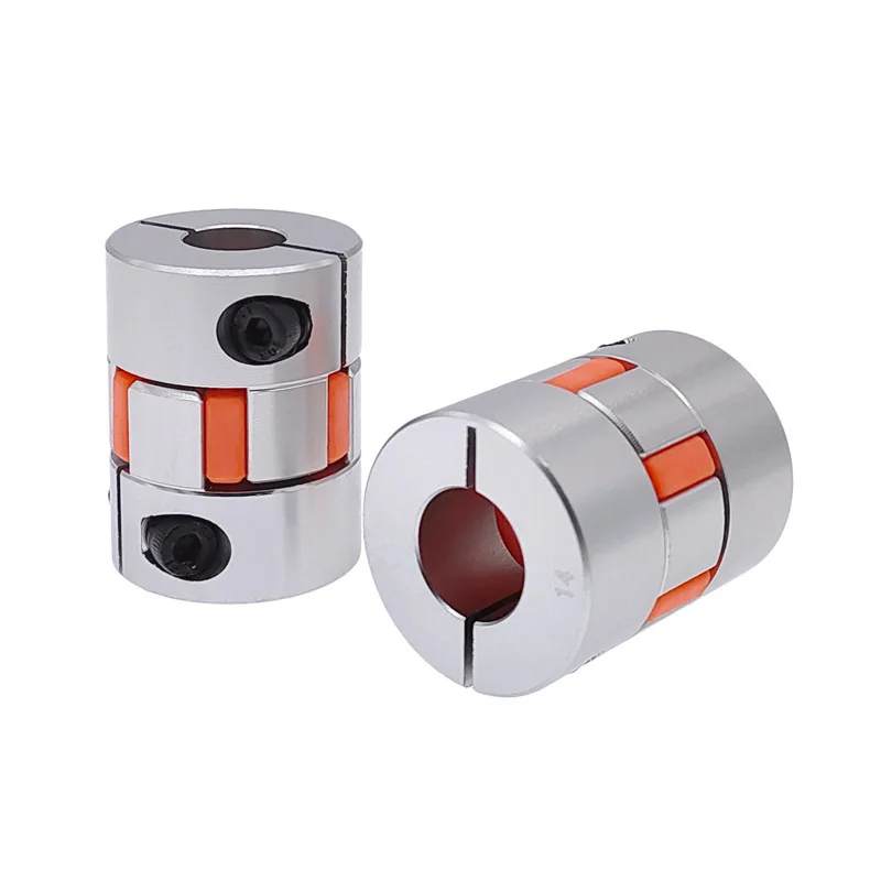 D30L40 Coupling 6/6.35/8/10/12/14mm Stepper Motor Shaft Coupler Flexible Jaw Spider Plum Shaft Coupler
