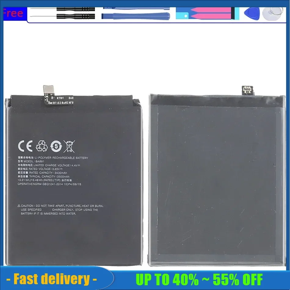 BA882 BA 882 3010mAh Bateria Replacement High Capacity Mobile Phone Backup Battery For Meizu 16 16TM 16TH Batteries