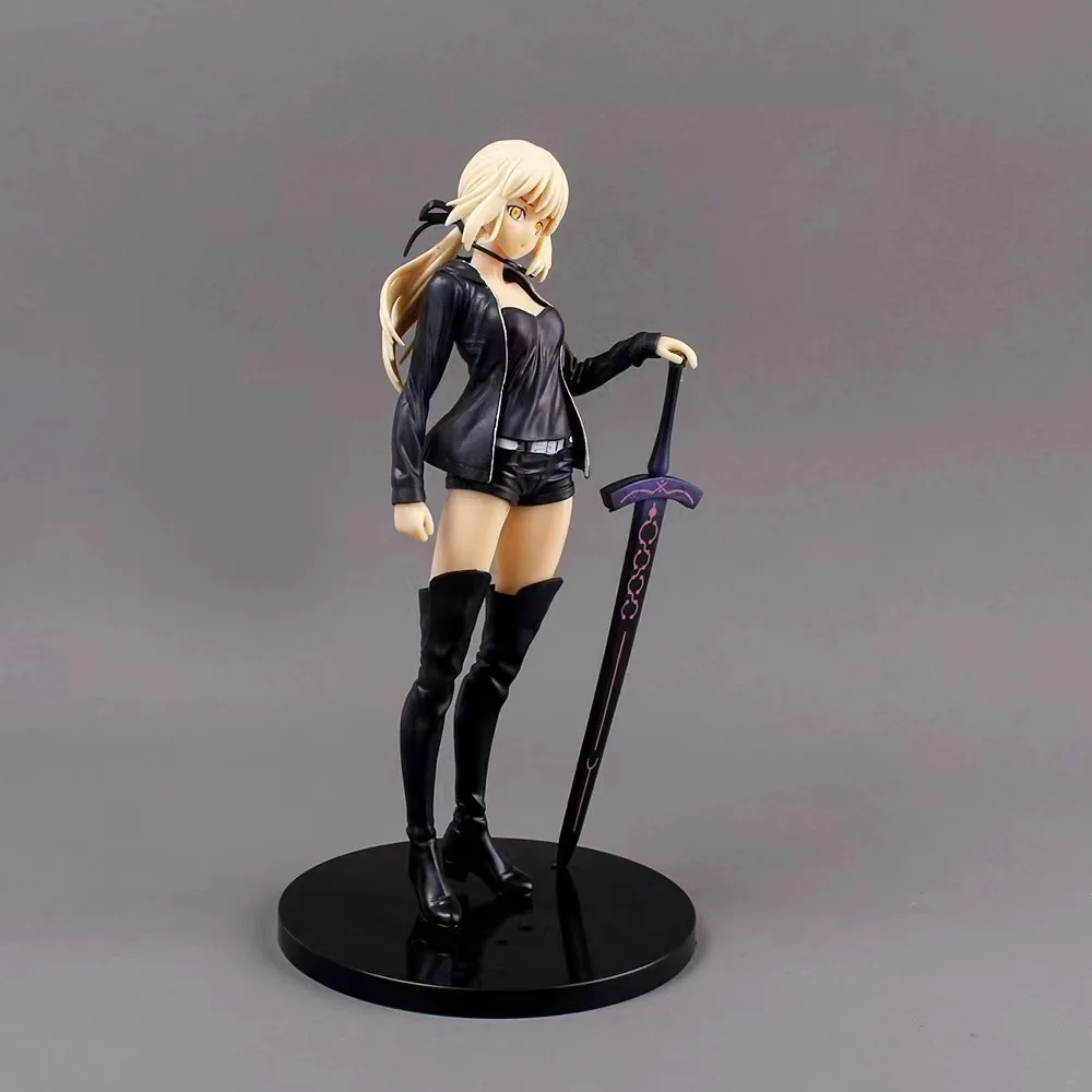 23cm Anime Fate/Grand Order Figure Casual Clothes Saber Doll PVC Action Figure Collectible Model Toys Kid Gift