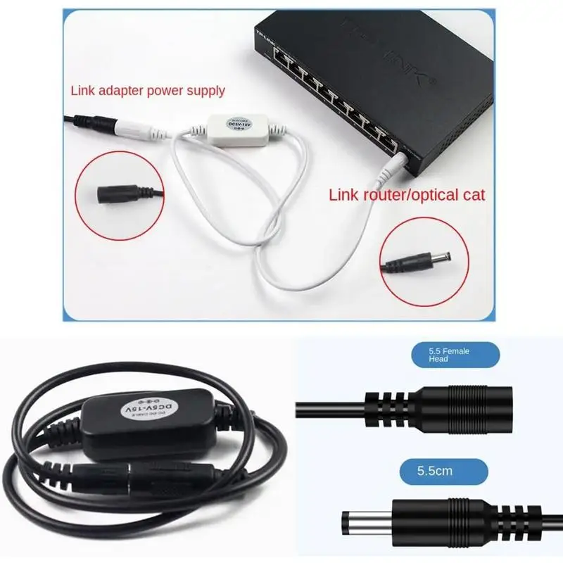 Automatic Router Rebooter 5.5x2.1mm Automatically Reboots Dc Cable Wifi Reset Rebooter Automatically Reboots Dc Cable Routing