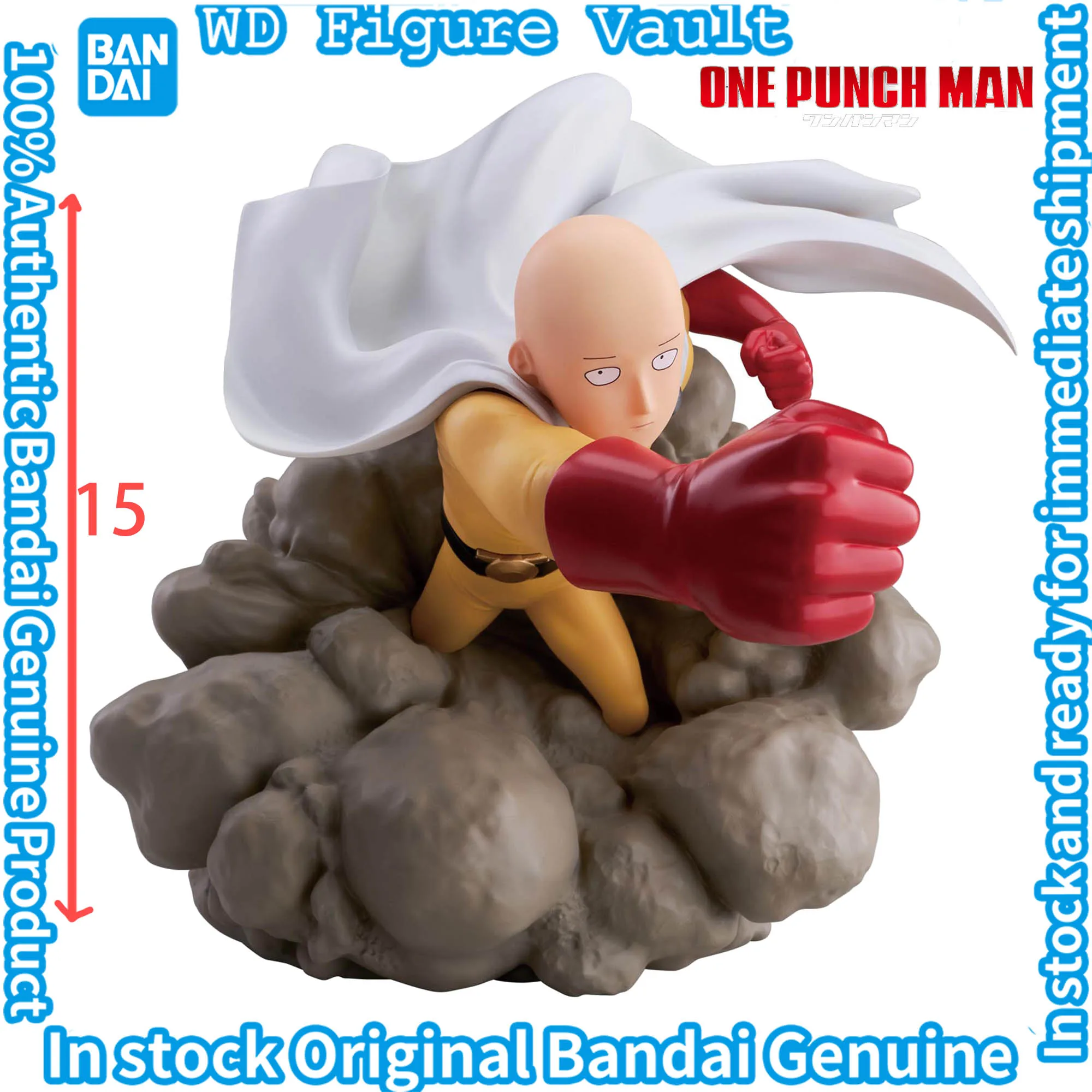 

In stock Bandai Officially Licensed One Punch Man Diorama Figure -Saitama- Figures Anime Model Genuine Boxed Toy Gift