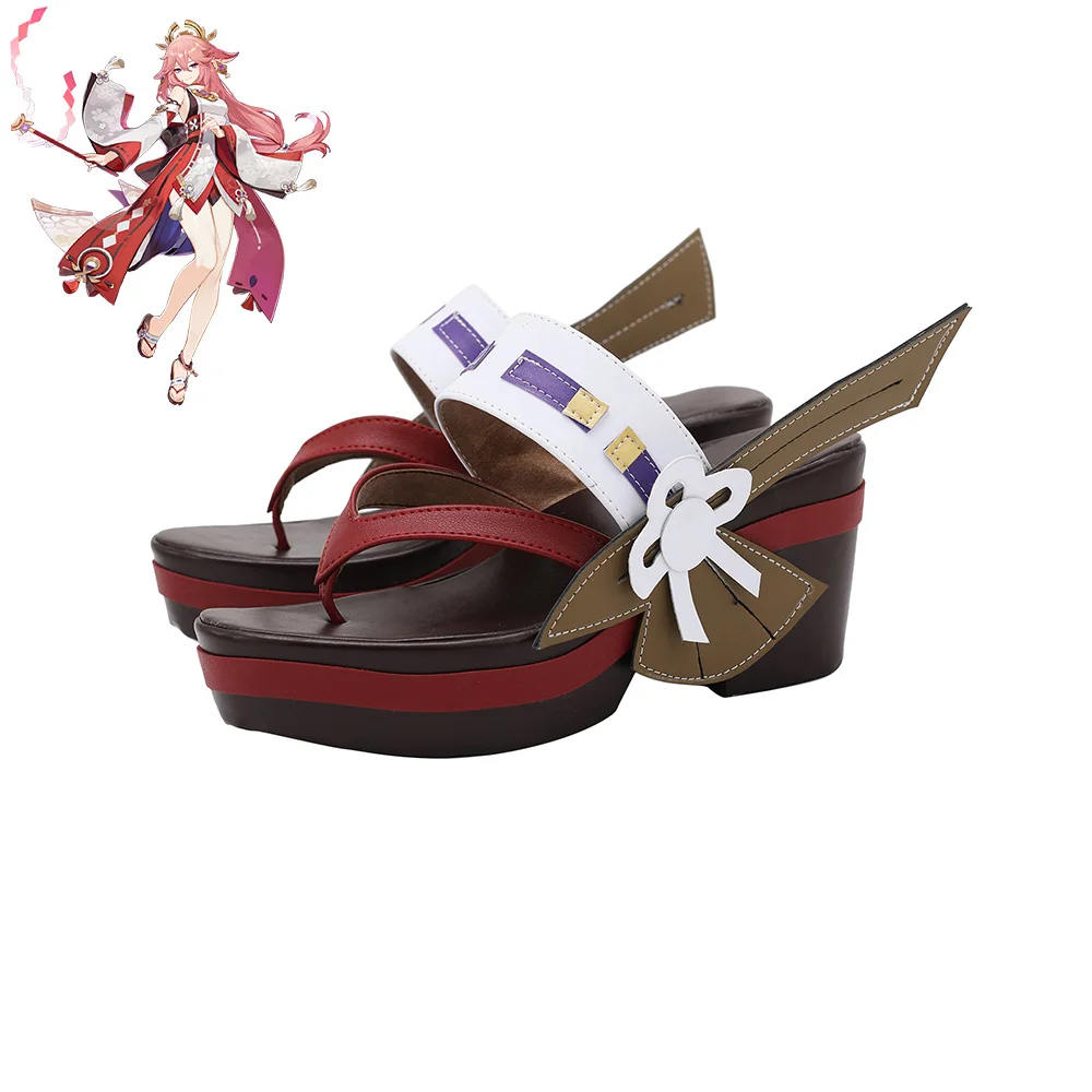 

Genshin Impact Yae Miko Shoes Cosplay Women Boots Ver 3