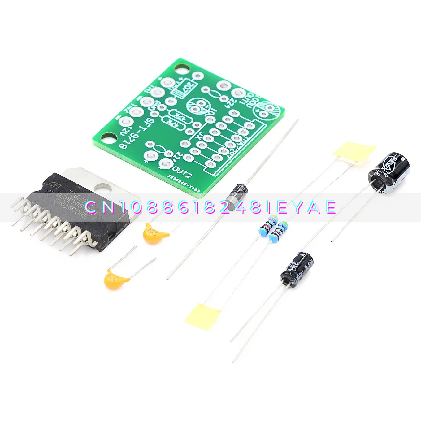 TDA7297 Power Amplifier Board Spare Parts, DC 12V Pure Rear Stage 2.0 Dual Channel 15W + 15W Electronic DIY Kit