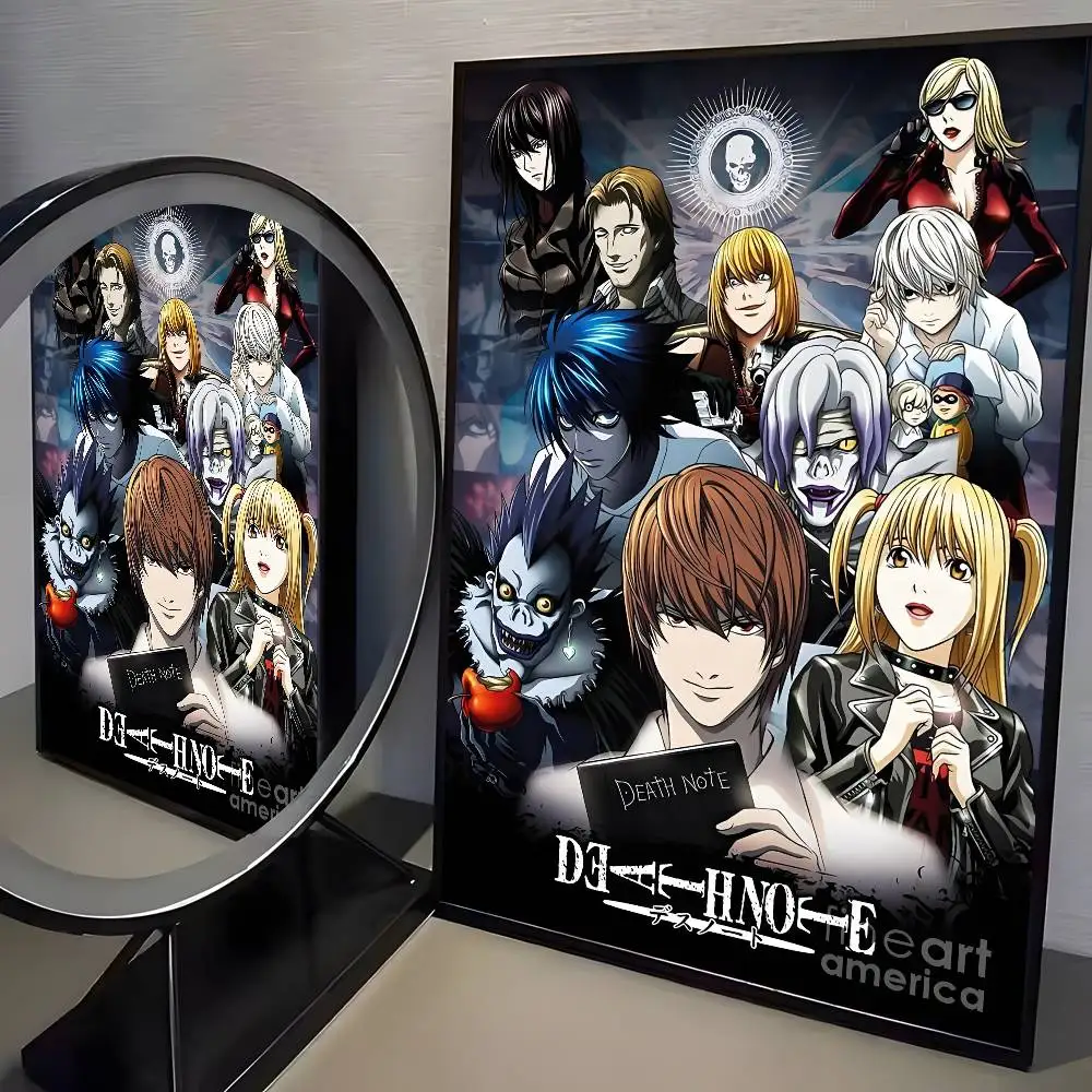 Anime Death Note DN L Klassisches Vintage-Poster Kunst HD-Leinwand Hochwertiger Ästhetischer Druck Papier Wandkunst für Wohnzimmer Heimdekoration – Detail 5