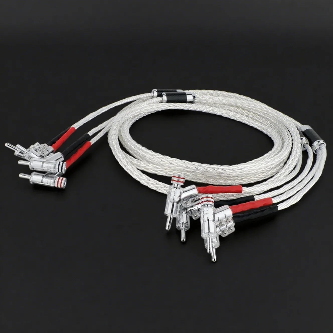 

Hi-Fi кабель для динамиков 8AG посеребренный OCC 16 жил аудио кабель Hifi посеребренный кабель для динамика 7N OCC кабель для динамика с банановым штекером