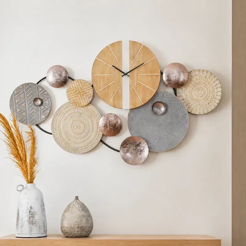 Wabi Sabi Woven Wall Hanging Wooden Pendant Japanese Style Living Room Sofa Background Wall Decor Ornament