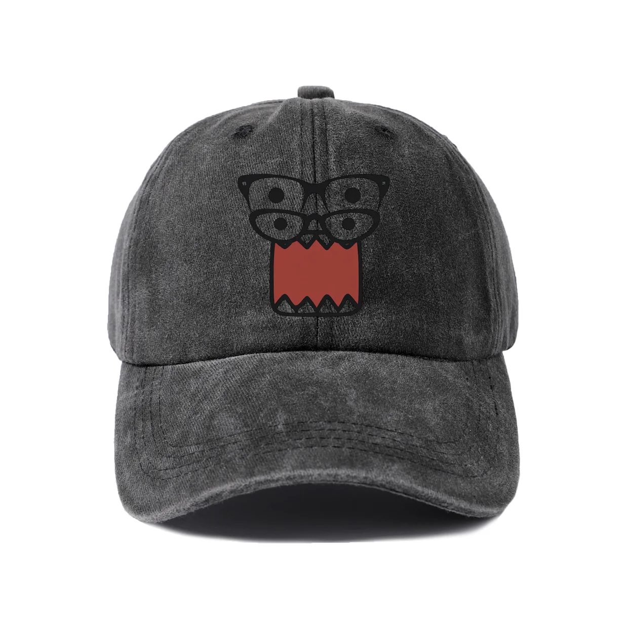 Expressive Slogan Graphic Baseball Cap, Vintage Washed Adjustable Unisex Dad Hat, Streetwear Gift
