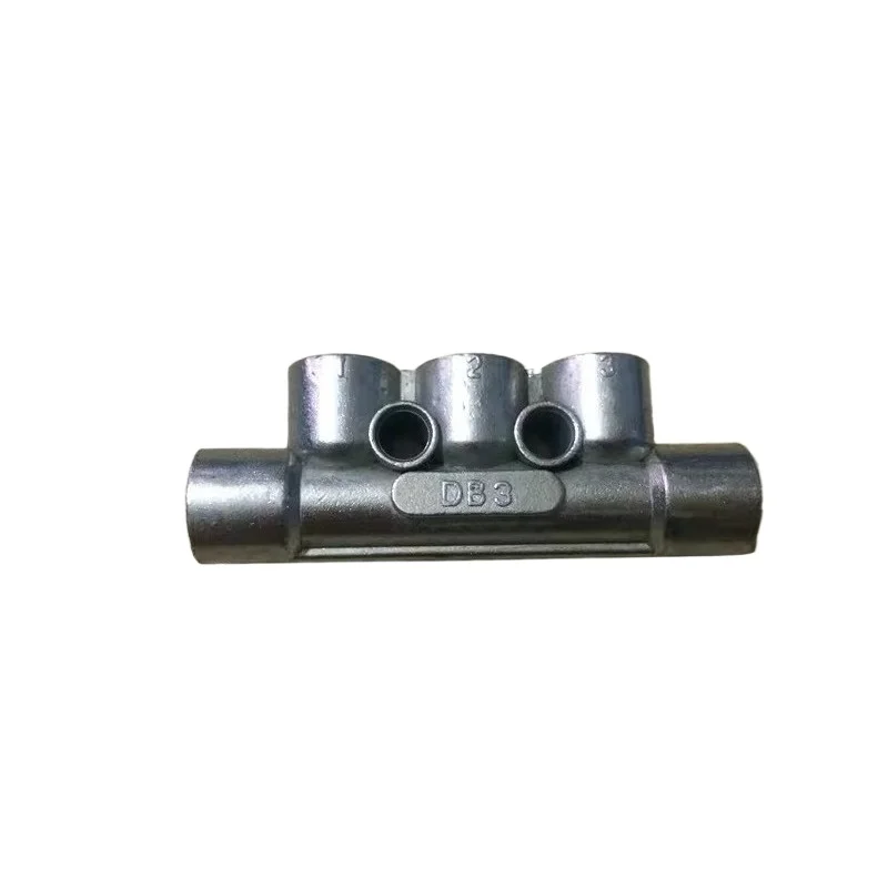 

Injection Molding Machine Parts Three-Way Oil Manifold DB3 Lubrication Distribution Manifolds Brand New Genuine for Haitian
