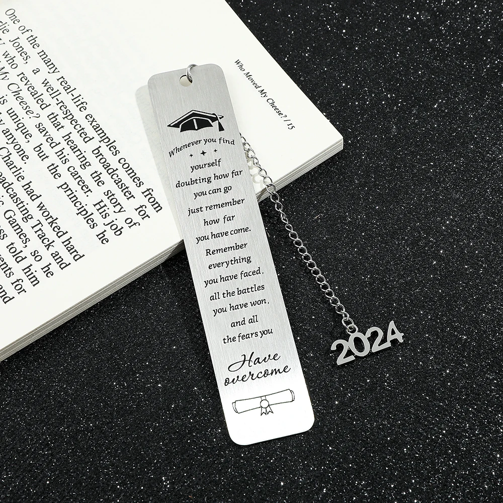 Inspirational Blessings Bookmarks Metal Bookmarks Graduation Season Collectible Gifts for Students Reading Markers for Men Women