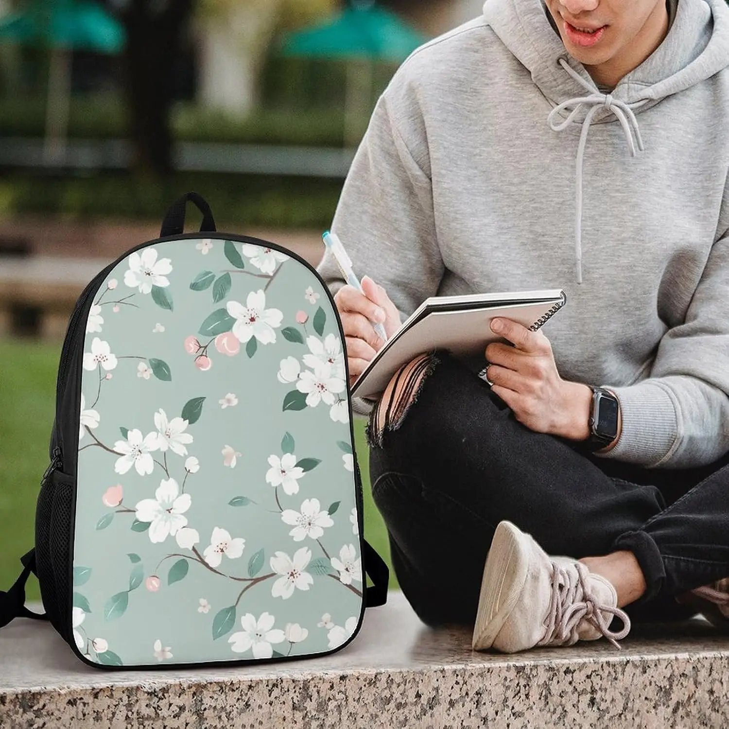 Green Tree Pattern Bookbag - Ultra Lightweight Portable Backpack Work Travel Backpack For Men Women Fits Notebook