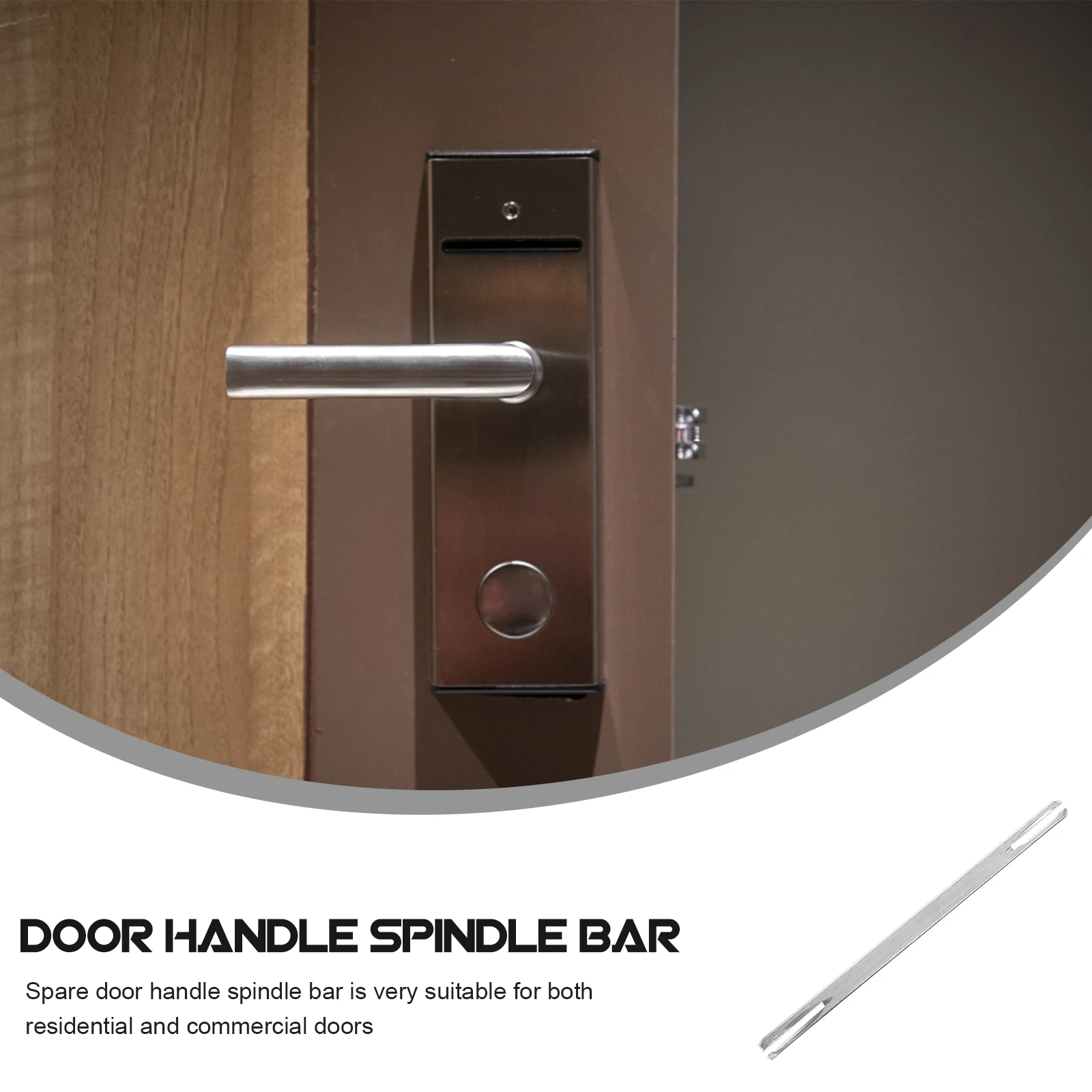 

Vintage Door Hardware Spindle Bar for Old Style Door Knob Systems Stable Characteristics Easy Install Replacement Spindle