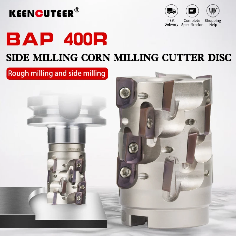 BAP 400R Corn Milling Cutter Disc Sleeve End Face CNC Milling Cutter Disc Helical Milling Cutter Bar Corn Cob Insert APMT1604