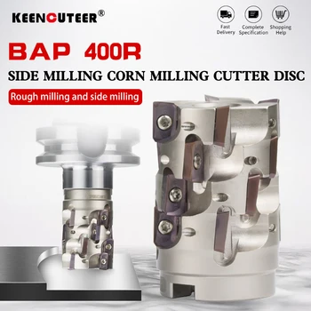 BAP 400R 옥수수 밀링 커터 디스크 슬리브 엔드 페이스 CNC 밀링 커터 디스크, 헬리컬 밀링 커터 바, 옥수수 속 삽입 APMT1604