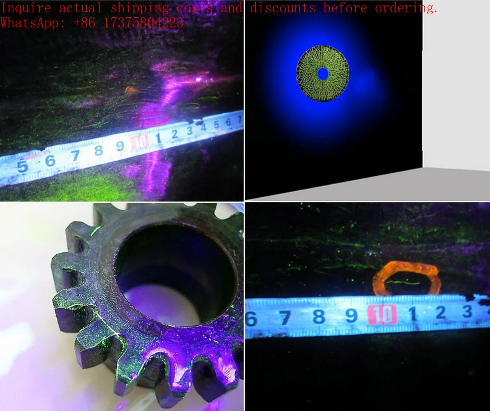 120 Watt 365nm UV Black Light LED Flashlight USB Rechargeable Ultraviolet Blacklight Torch for Car Painting Detection view 3