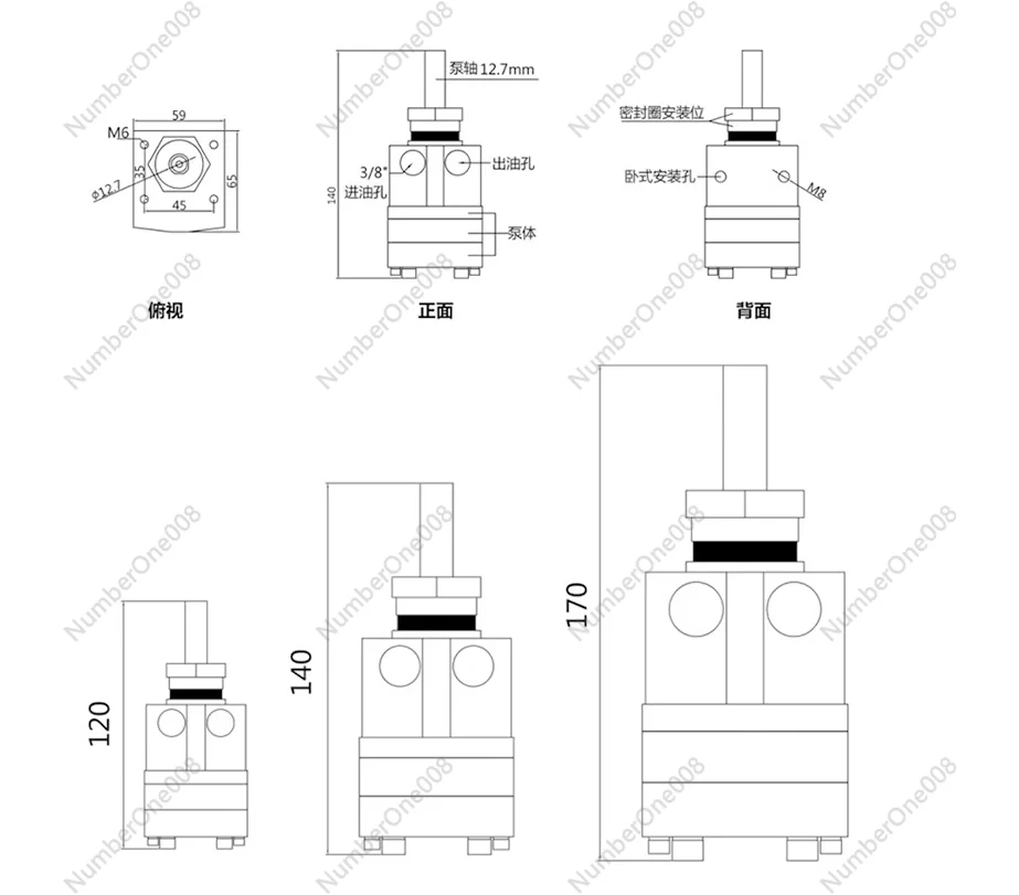 Spray Paint Gear Pump 3cc6cc Electrostatic Spray Paint Gear Pump Ink Oil Pump