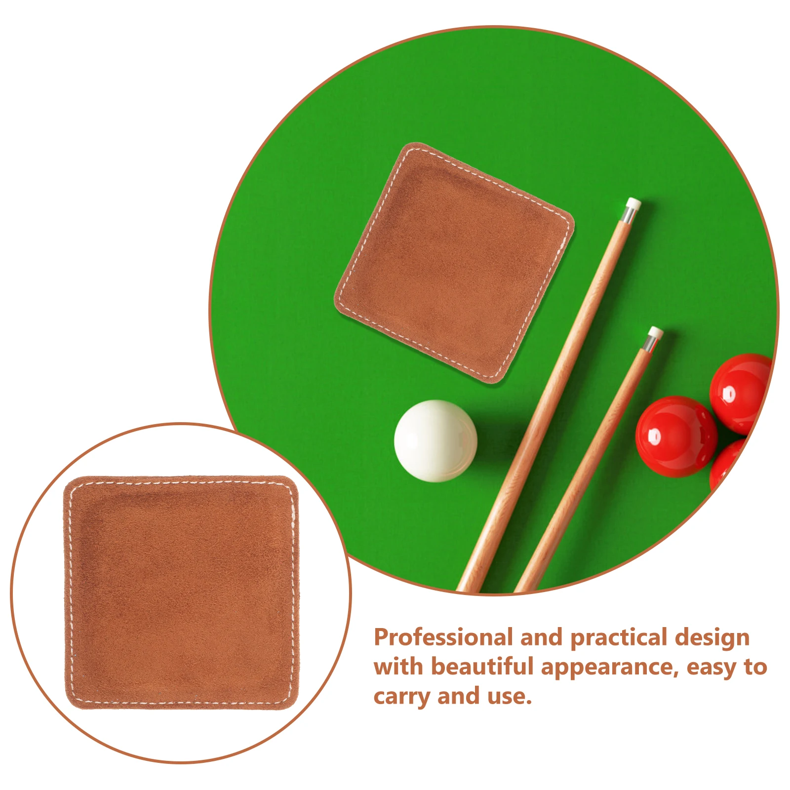 

Soft Billiard Cue Wiping Towel Wear-Resistant Shaft Cleaner Cloth Reusable Pool Stick Snooker Travel Accessory