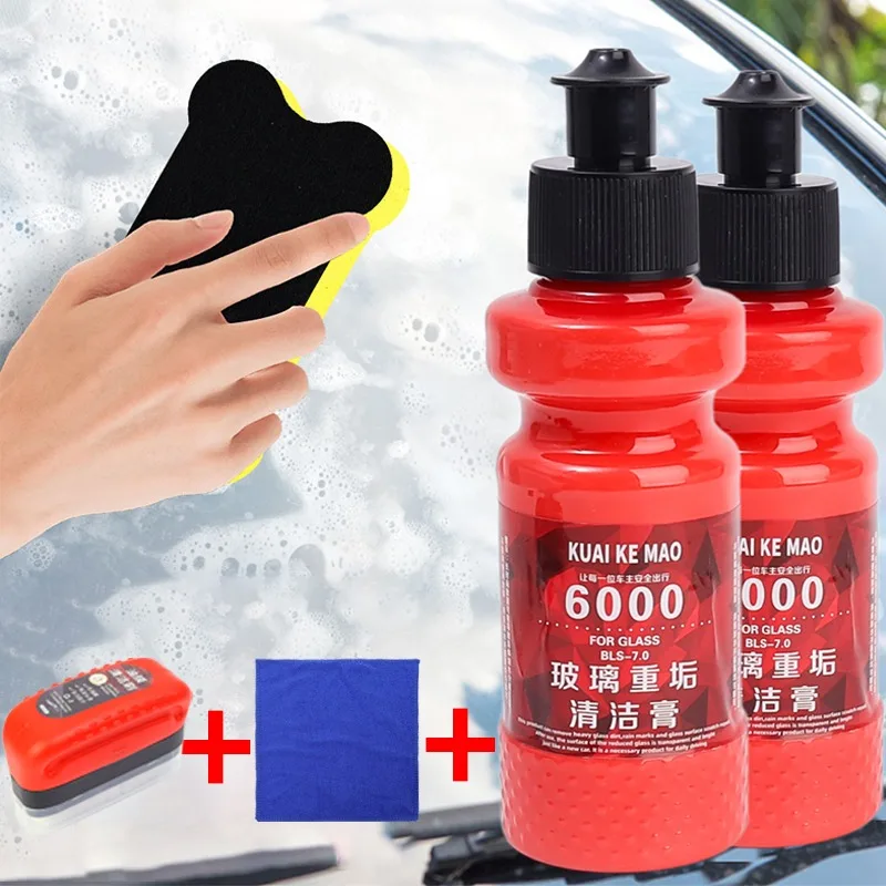 100g Car Front Windshield Cleaning Paste Strong Oil Film Remover Cleaner Auto Glass Coating Agent Tools for Car Accessories