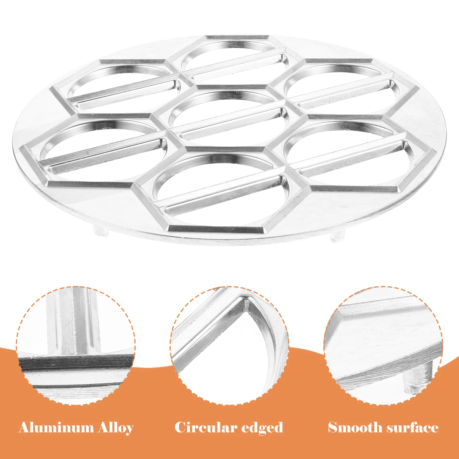 14 Holes Dumpling Mold Aluminum Alloy Empanada Maker Press Kitchen Tool for Homemade Pot Stickers Ravioli Won Ton Fried