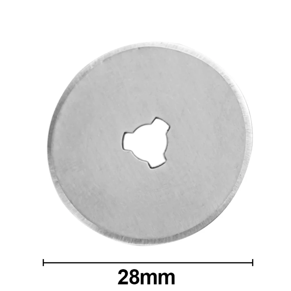 Imagem -03 - Lâminas de Substituição para Couro Craft Knife Recarga Cortador Rotativo Corte e Costura Ferramenta Aço Carbono Lâmina Circular 60 28 mm