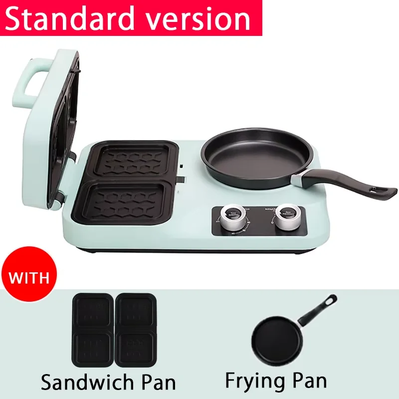 탈착식 플레이트가 포함된 1500W 고출력 다기능 샌드위치 메이커 - 가정용 소형 아침 식사 스테이션, 토스트