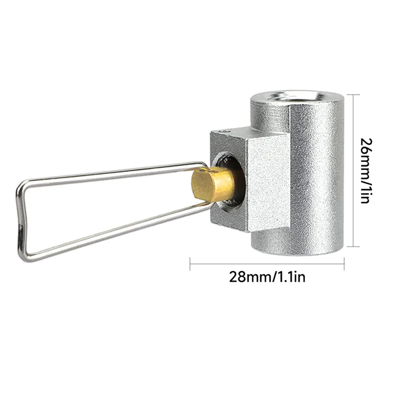 Camping Gas Saver Plus  Adapter Shifter Small Propane Tank Inlet Valve Cylinder Convertor, A