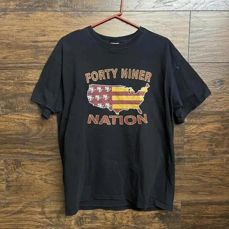 49Er Nation Forty Niner Xl Black T Shirt