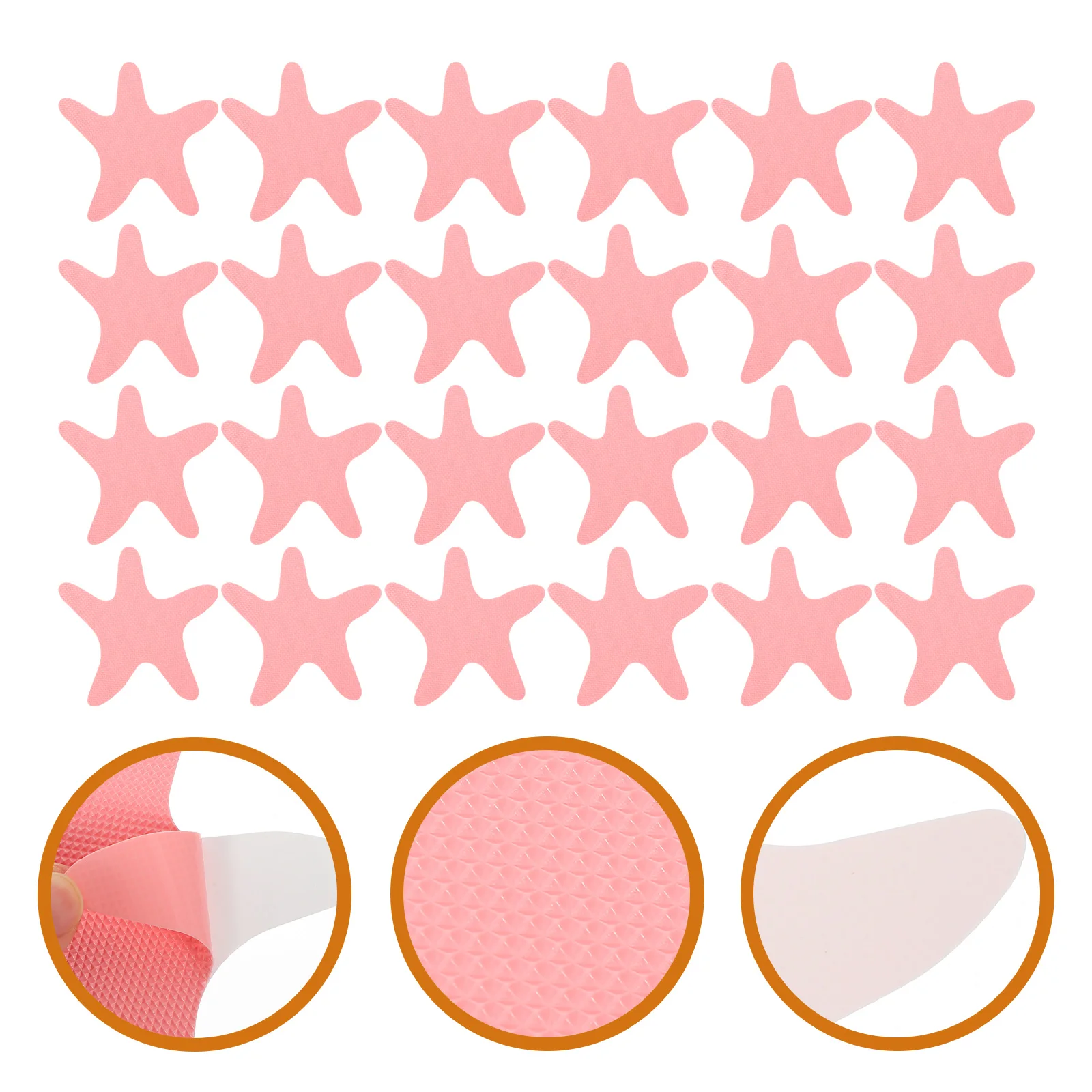 

24 Pcs Cartoon Non-slip Stickers Bath Tub Tomorrow Grip Bathtub Decals