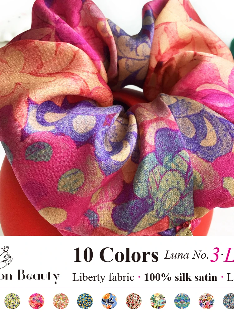 luna3-月の女神-大きいサイズのシルクヘアタイ-高級ハイエンドヘアアクセサリー-エレガントなラウンドヘアバンド-すべての髪質に対応