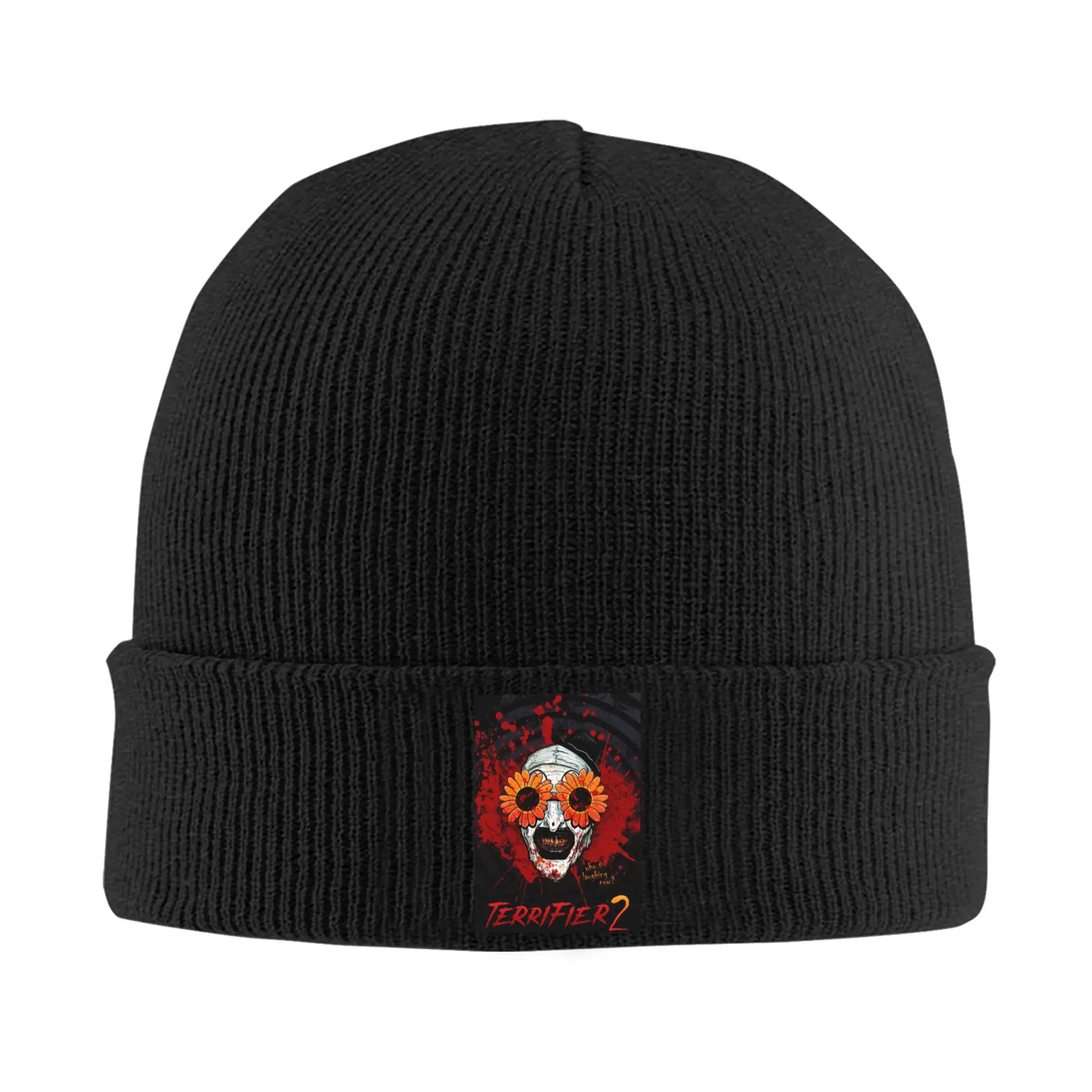 T-Terrifiers 2 Art The Clown Sunflower Sunglasses Movie Skullies Beanies Caps Cool Winter Knit Hats Unisex Adult  Bonnet Hat