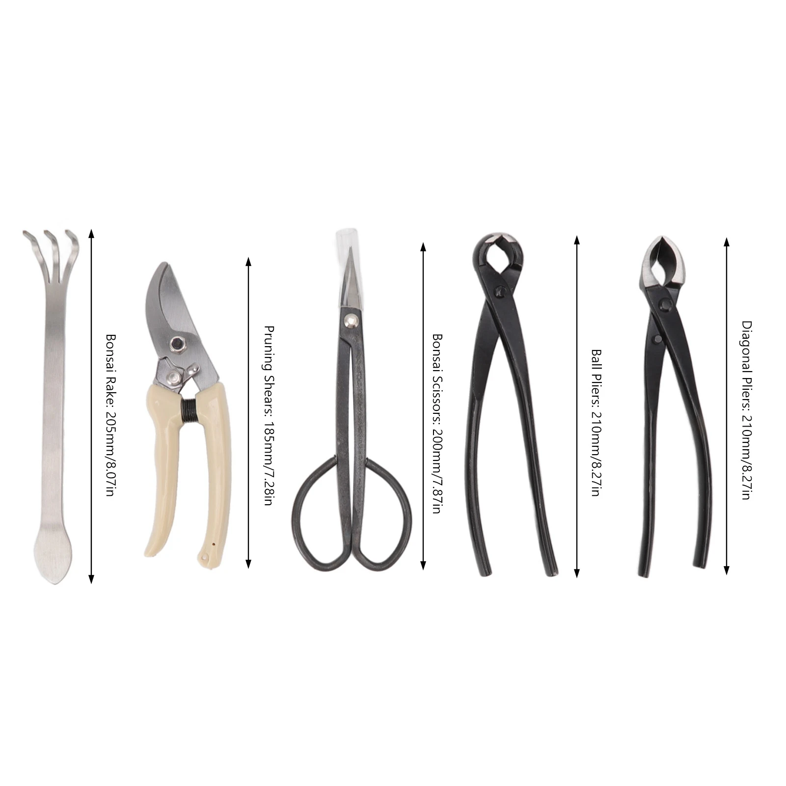 

Bonsai Tool Set Kit Carbon Steel Bonsai Scissors Rake Branch Cutter Pruning Shears Pliers Garden Tools Bonsai Scissors