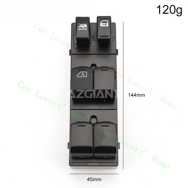 

A+ Front Left Driver Side Power Window Switch 25401-JG45A for Nissan X-Trail 2 T31